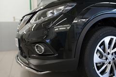 Защита переднего бампера D42 (волна) для Nissan X-Trail 2015-