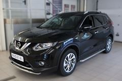 Защита переднего бампера D42 (волна) для Nissan X-Trail 2015-
