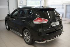 Защита заднего бампера D63 (дуга) для Nissan X-Trail 2015-