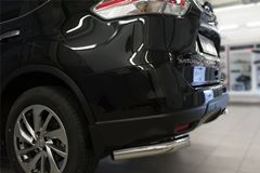 Защита заднего бампера уголки D63(секции) для Nissan X-Trail 2015-
