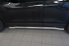 Пороги труба D63 (вариант 3) для Nissan X-Trail 2015-