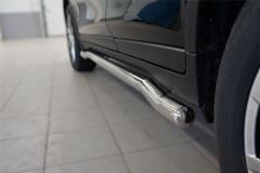 Пороги труба D63 (вариант 3) для Nissan X-Trail 2015-