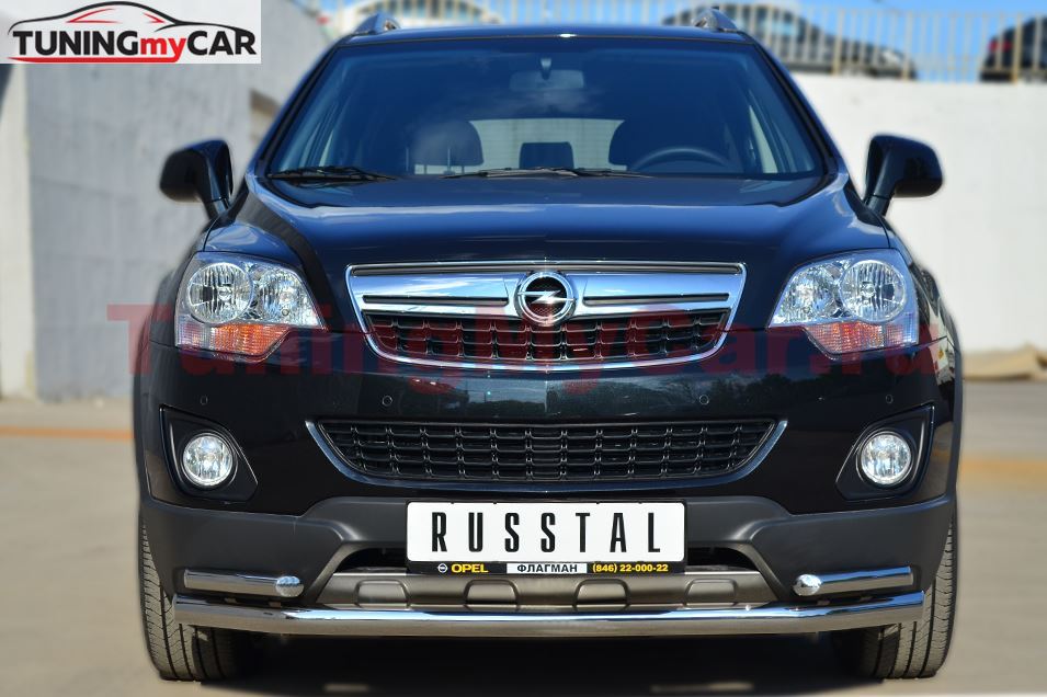 Защита переднего бампера D63 (секции) D42 (уголки) для Opel Antara 2012-