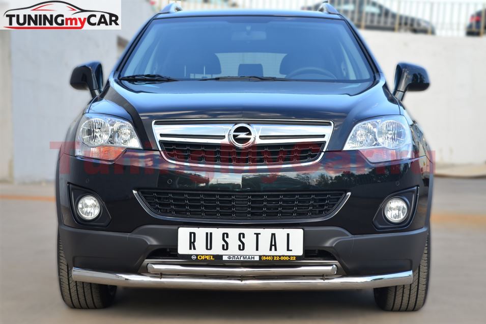 Защита переднего бампера D63 (секции) D42 (секции) для Opel Antara 2012-