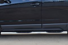 Пороги труба D76 с накладкой (вариант 3) для Opel Antara 2012-