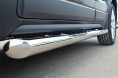 Пороги труба D76 с накладкой (вариант 1) для Opel Antara 2012-