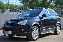 Пороги труба D63 (вариант 1) для Opel Antara 2012-