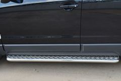 Пороги труба D42 с листом для Opel Antara 2012-