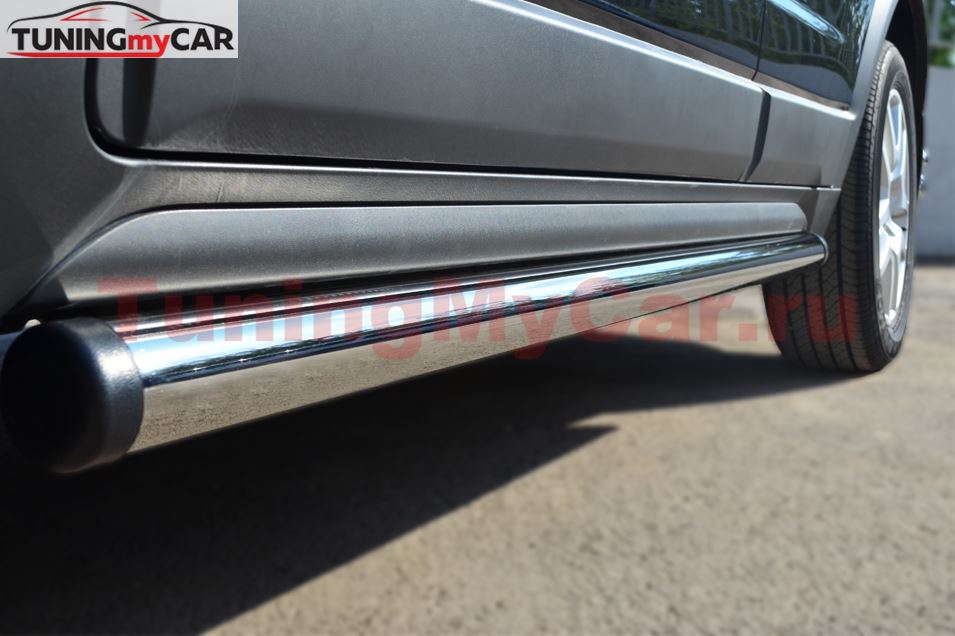 Пороги труба D63 (вариант 2) для Opel Antara 2012-