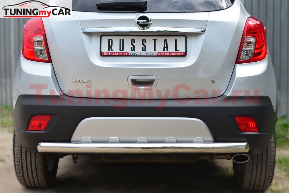Защита заднего бампера D63 (дуга) для Opel Mokka 2013-
