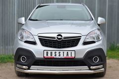 Защита переднего бампера D63 (секции) D42 (уголки) для Opel Mokka 2013-