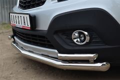 Защита переднего бампера D63 (секции) D42 (уголки) для Opel Mokka 2013-