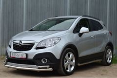Защита переднего бампера D63 (секции) D42 (уголки) для Opel Mokka 2013-