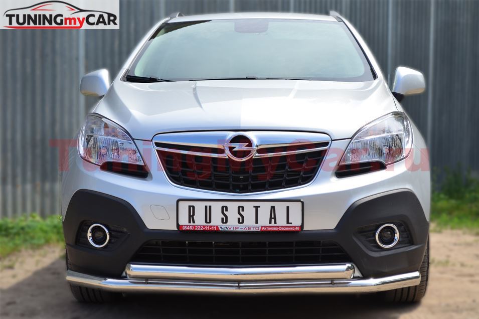 Защита переднего бампера D63 (секции) D63 (секции) для Opel Mokka 2013-
