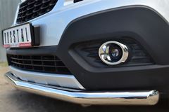 Защита переднего бампера D63 (секции) для Opel Mokka 2013-