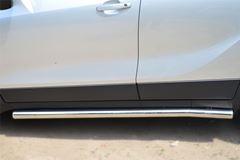Пороги труба D63 (вариант 3) для Opel Mokka 2013-