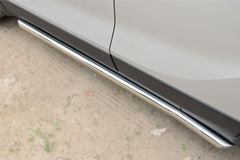 Пороги труба D63 (вариант 1) для Opel Mokka 2013-