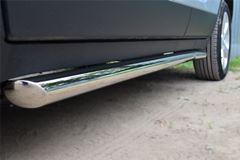 Пороги труба D63 (вариант 1) для Opel Mokka 2013-