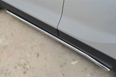 Пороги труба D42 (вариант 1) для Opel Mokka 2013-