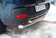 Защита заднего бампера D63/42 (дуга) для Peugeot 3008 2009-