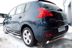Защита заднего бампера D75х42 для Peugeot 3008 2009-