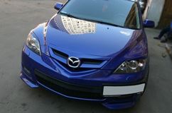 Накладка на передний бампер Клыки для Mazda 3 HB Sport