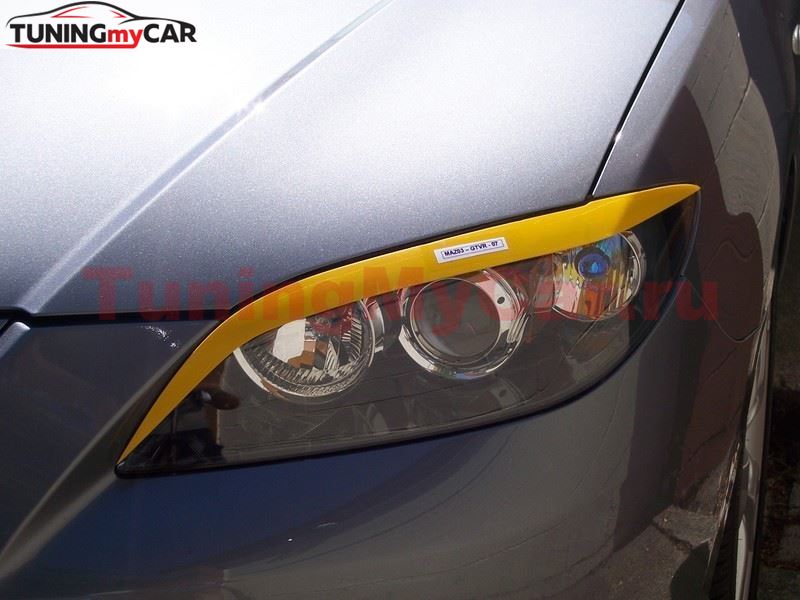Накладки на фары (реснички) для Mazda 3 sedan 2004-2008