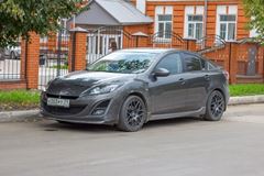 Накладки на пороги в стиле MPS для Mazda 3 (SD/HB)
