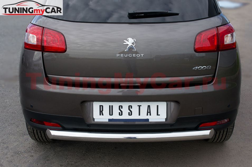 Защита заднего бампера D76 для Peugeot 4008 2012-