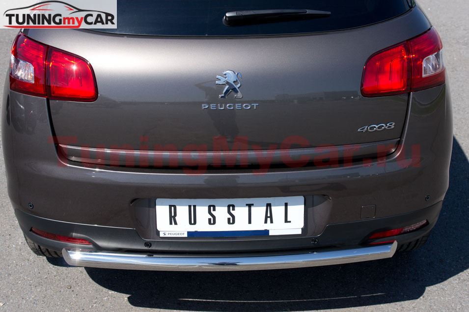 Защита заднего бампера D63 для Peugeot 4008 2012-