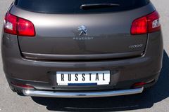 Защита заднего бампера D63 для Peugeot 4008 2012-