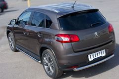 Защита заднего бампера D63 для Peugeot 4008 2012-