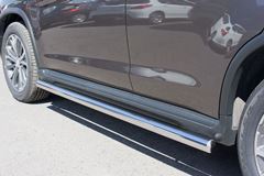 Пороги труба D63 (вариант 3) для Peugeot 4008 2012-