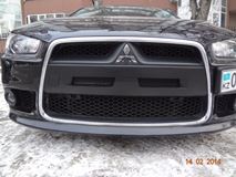 Воздуховоды (ноздри) в передний бампер Mitsubishi Lancer 10 EVO-style (рестайлинг 2011+)