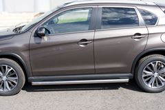 Пороги труба D63 (вариант 1) для Peugeot 4008 2012-