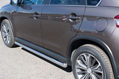 Пороги труба D63 (вариант 1) для Peugeot 4008 2012-