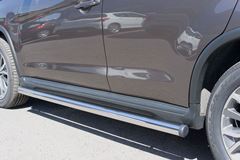 Пороги труба D63 (вариант 2) для Peugeot 4008 2012-