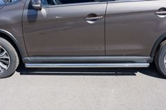Пороги труба D63 (вариант 2) для Peugeot 4008 2012-