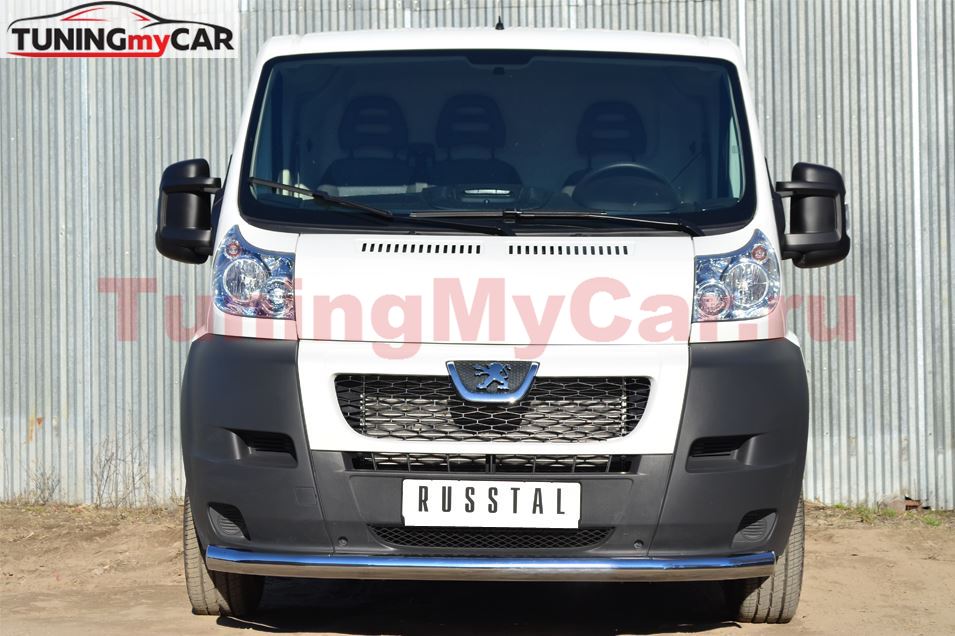 Защита переднего бампера D76 (секции) для Peugeot Boxer L1H1 2006-2015