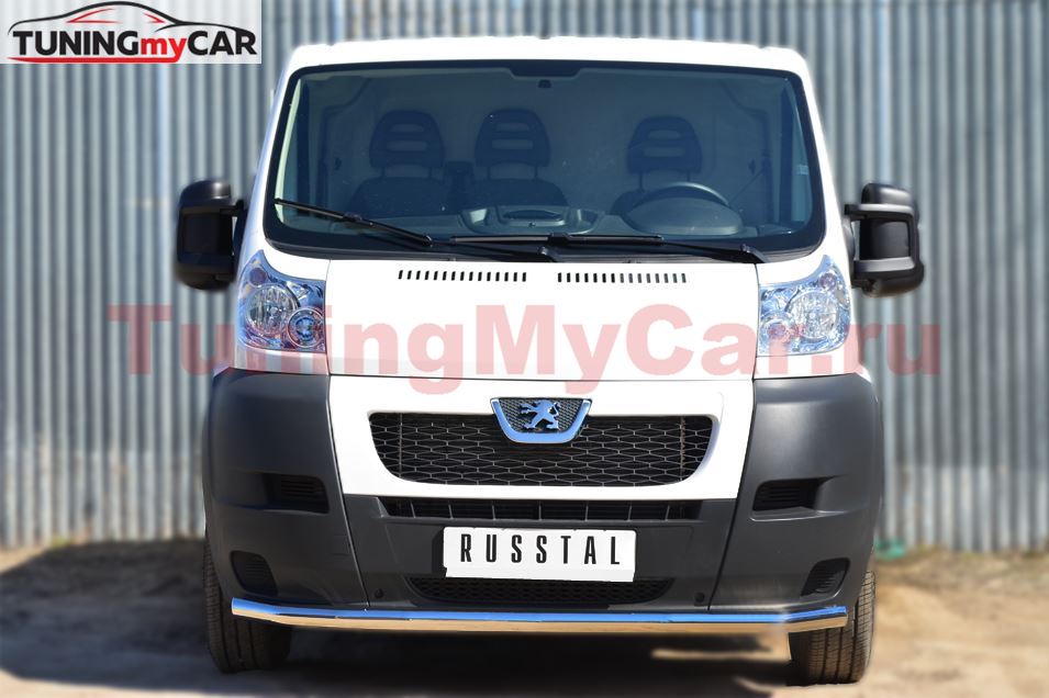 Защита переднего бампера D63 (секции) для Peugeot Boxer L1H1 2006-2015