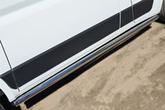 Пороги труба D63 (вариант 2) для Peugeot Boxer L1H1 2006-2015