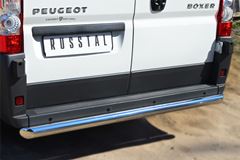 Защита заднего бампера D76 (прямая) для Peugeot Boxer L1H1 2006-2015