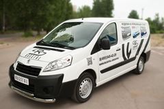 Защита переднего бампера D63 (секции) D42 (дуга) для Peugeot Expert 2007-