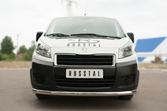 Защита переднего бампера D63 (секции) для Peugeot Expert 2007-