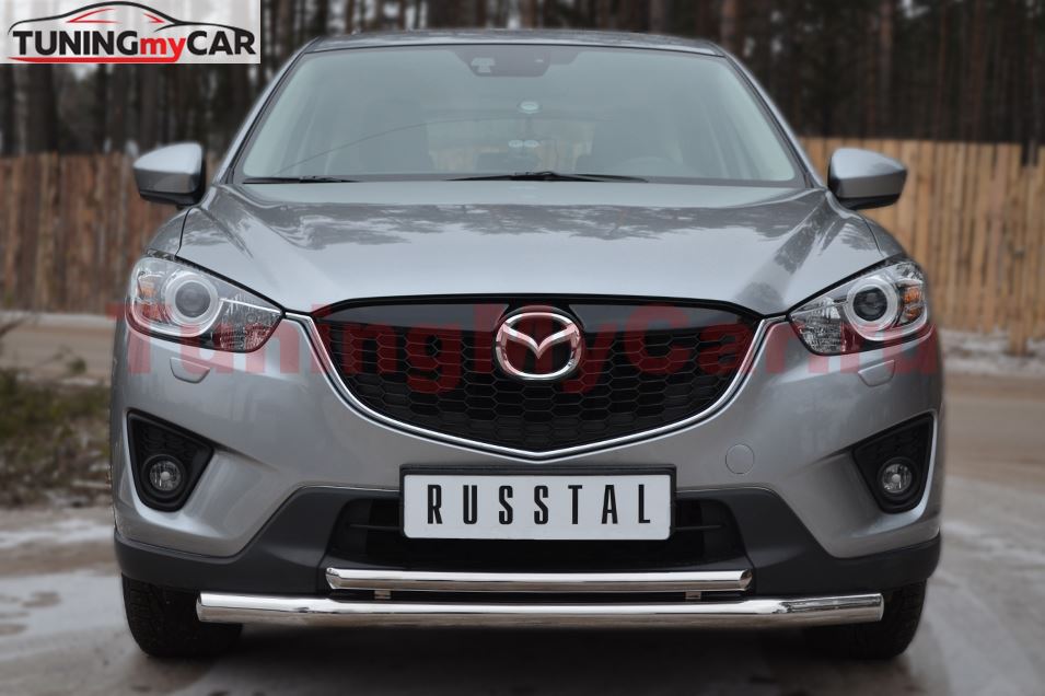 Защита переднего бампера D63(секции) D42(дуга) для Mazda CX-5 2011-