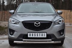 Защита переднего бампера D63(секции) D42(дуга) для Mazda CX-5 2011-