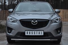 Защита переднего бампера D42 (секции) для Mazda CX-5 2011-