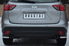 Защита заднего бампера уголки D42 для Mazda CX-5 2011-