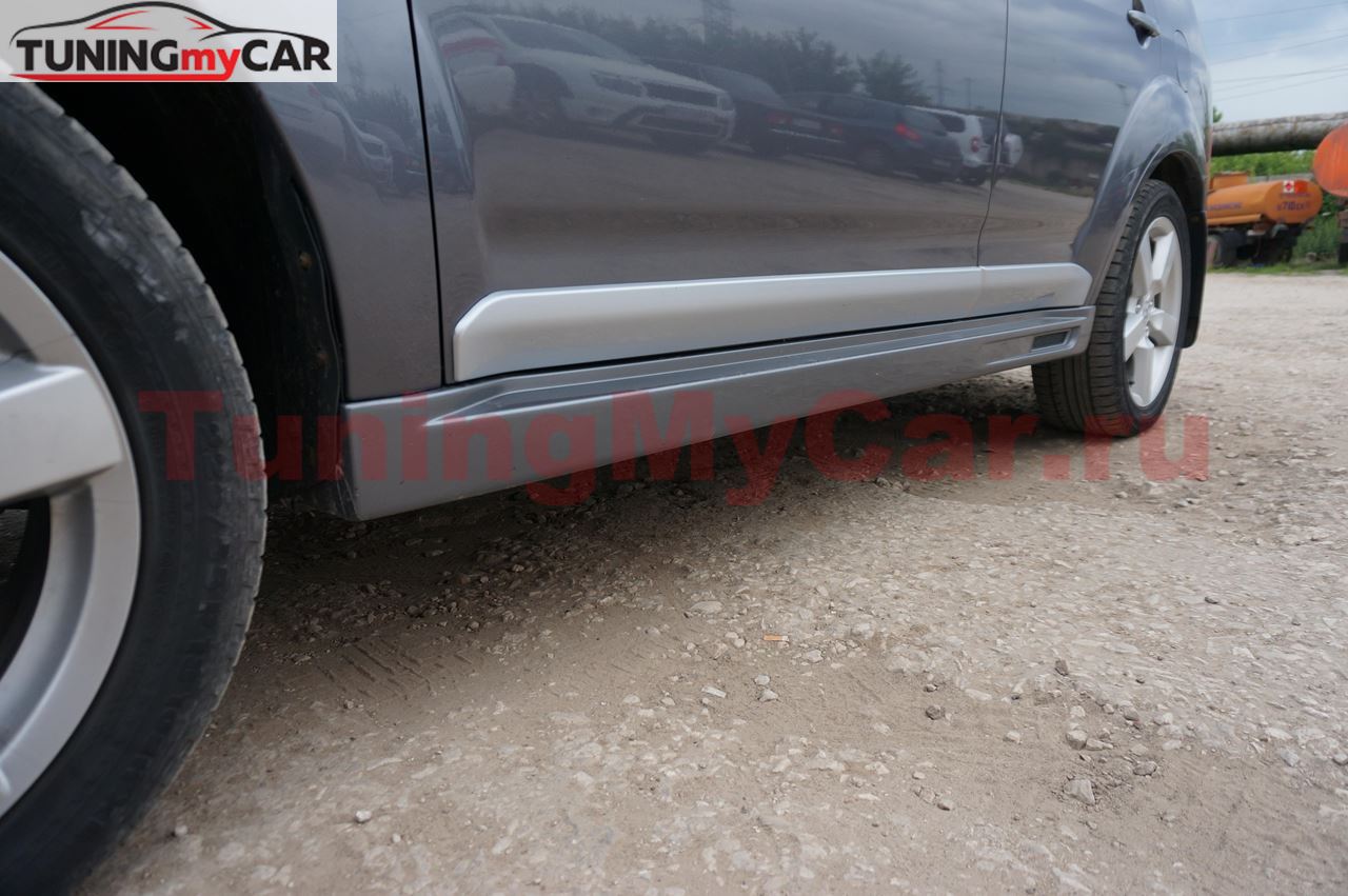 Накладки на пороги Roadest для Mitsubishi Outlander XL