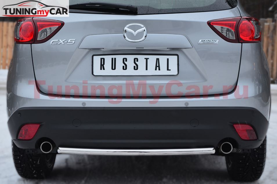 Защита заднего бампера D42 (дуга) для Mazda CX-5 2011-